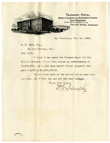 Letter to R.E. Jack from Dunphy