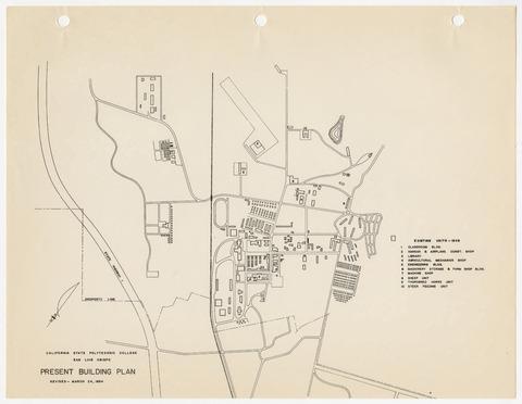 Master Building Plan, March 24, 1954, page 2