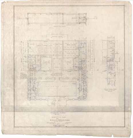 Floor plan for gymnasium building