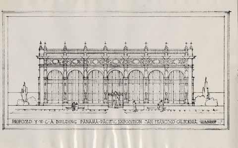 Proposed YWCA building, Panama-Pacific Exposition, San Francisco, California