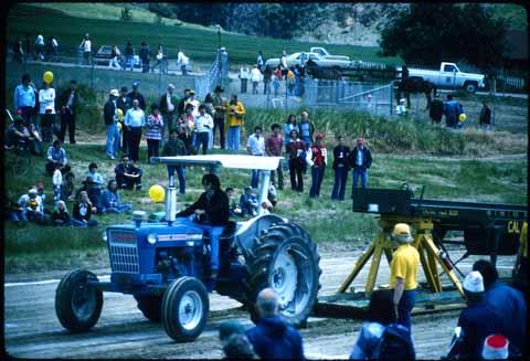 Tractor pull sled, 1975