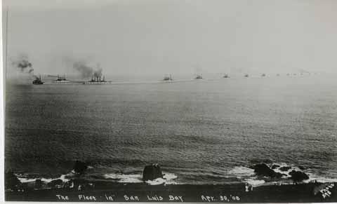 The [Great White] Fleet in San Luis Bay.'