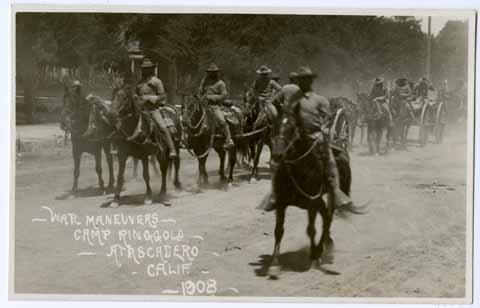 War Maneuvers, Camp Ringgold, Atascadero Calif., 1908