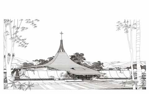 St. Theresa Catholic Church [perspective drawing]