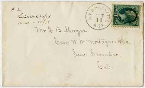 Letter from Eliza Morgan to Charles Morgan, October 1878