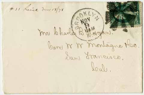 Letter from Eliza Morgan to Charles Morgan, November 8, 1878