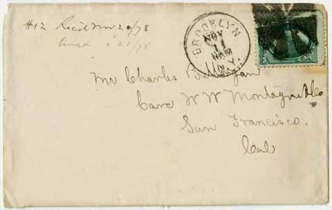 Letter from Eliza Morgan to Charles Morgan, November 10, 1878