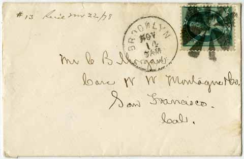 Letter from Eliza Morgan to Charles Morgan, November 12, 1878