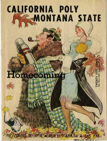 California Poly vs. Montana State Homecoming [program], November 8, 1958