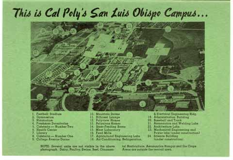 1953 Campus Map