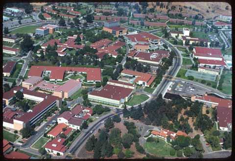Aerial of campus core