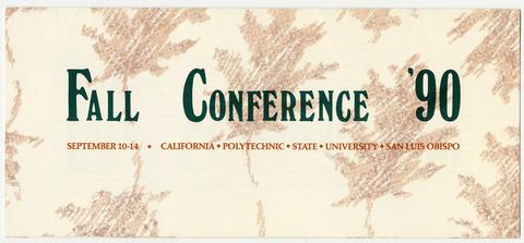 Fall Conference, 1990