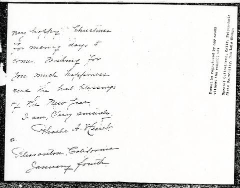 Letter from Phoebe Hearst to Julia Morgan, page 2