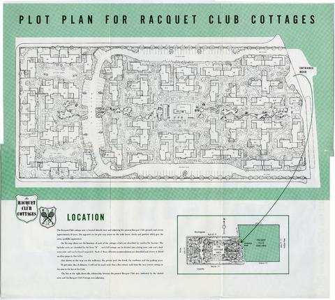 Racquet Club Cottages West, Floor and Plot Plan (Front)