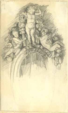 [Detail from sketchbook, Beaux-Arts, 1896-1901]
