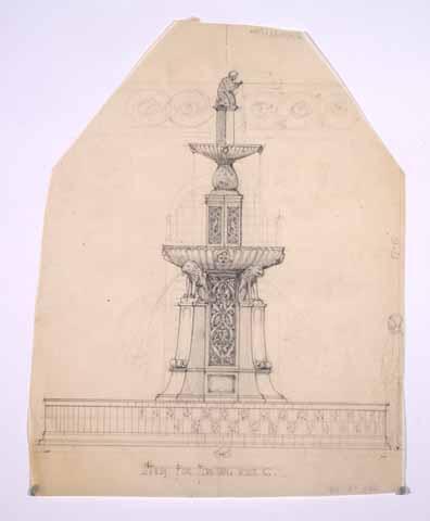 Study for fountain, House C