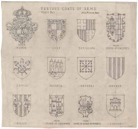 Various coats of arms – plate no. 1, c.1920s