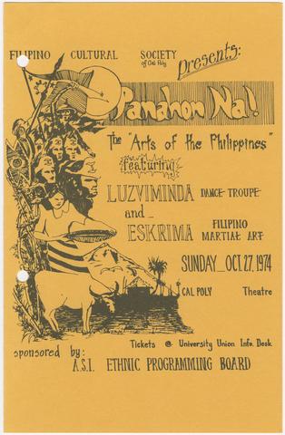 Filipino Cultural Society Panahon Na! program, page 1