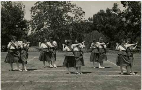 Women Students performing Folk Dance