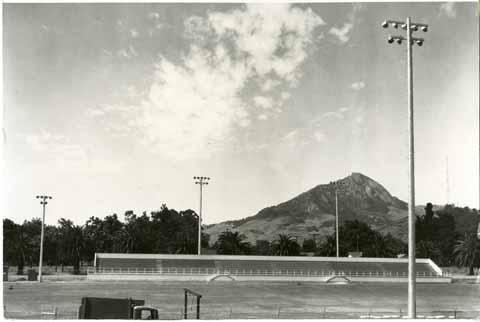 View of Bishop's Peak and Football Stadium Construction (copy 1) - restricted