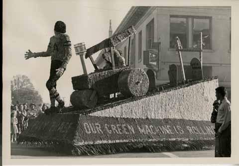 Poly Phase 'Our Green Machine is Rolling' Float