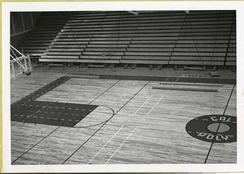 [Basketball court inside of Mott Gymnasium]