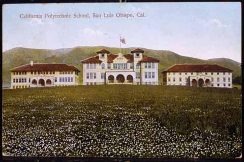 Color Postcard of California Polytechnic School