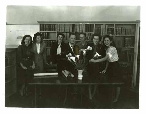 Dexter Library Staff, circa 1950