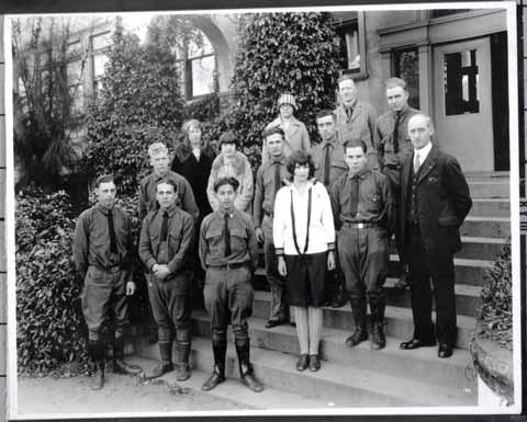 The Student Affairs Committee of 1926-1927 with President Crandall [copy negative]