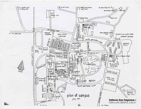 Plan of Campus July 1955