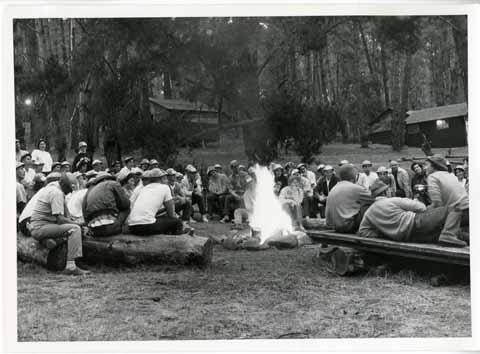 [Campfire Discussions at Camp Ocean Pines]