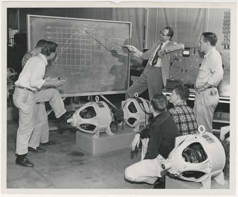 [Resistance and inductance analysis in engineering lab, circa 1949-1959]