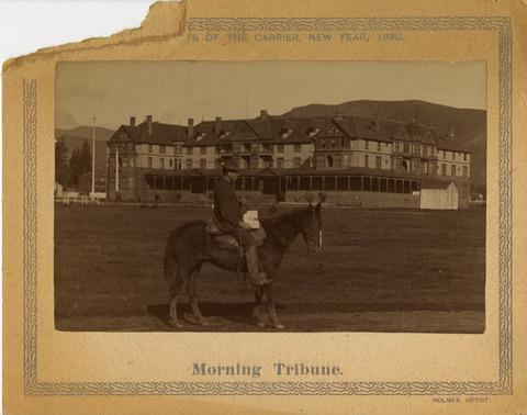 San Luis Obispo Morning Tribune, carrier's cards, San Luis Obispo, 1890