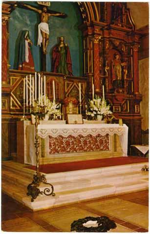 Main Altar and Graves of the Padres, Mission San Carlos