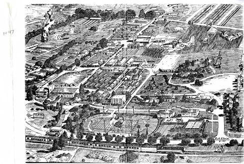 [Poly Royal map of campus 1947] - restricted