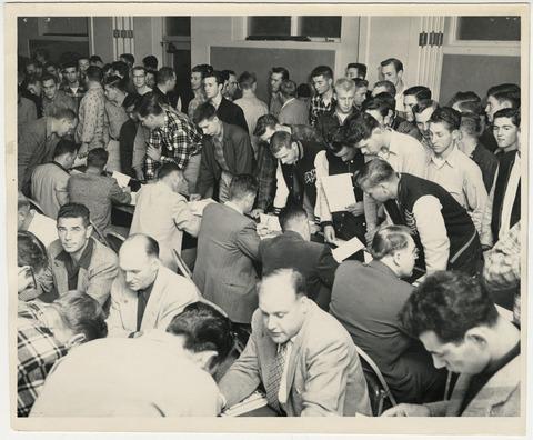 [Registration for classes, circa 1950-1959]