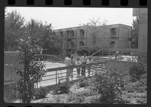 [Sierra Madre dormitory plaza, circa 1987]