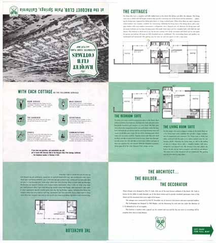 Racquet Club Cottages West, Floor and Plot Plan (Back)