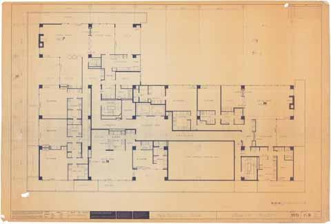 Doheny Towers, penthouse plan, drawing no. P-9