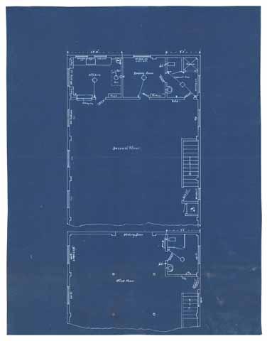 Paso Robles fire house [blueprint sketch]