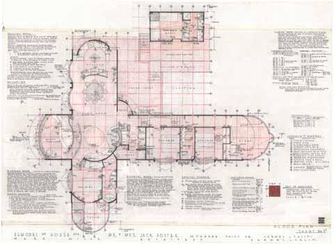 Remodel of [formerly Hass] house for Mr. and Mrs. Jack Foster, floor plan, sheet no. 2