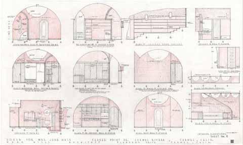 House for Mrs. June Hass, interior elevations, sheet no. 8