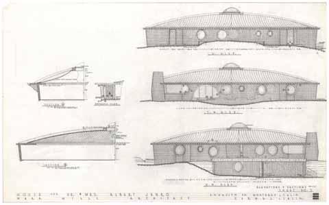 Albert Janko house, elevations and sections, sheet no. 3
