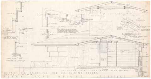 Oceanside dwelling for Mrs. Clinton Walker, sheet 6, section B-B and details