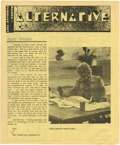 The Alternative, number 6, February 1987