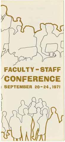 Faculty - staff conference, 1971