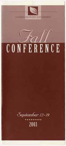 Fall Conference, 2003