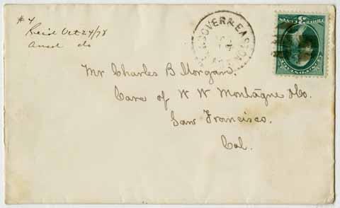 Letter from Eliza Morgan to Charles Morgan, October 16, 1878