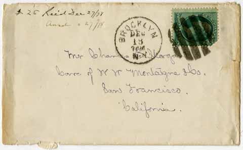 Letter from Eliza Morgan to Charles Morgan, December 18, 1878