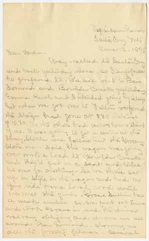 Letter from Eliza Morgan to Julia Morgan, June 12, 1895